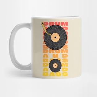 house music is life drum and bass themed design Mug